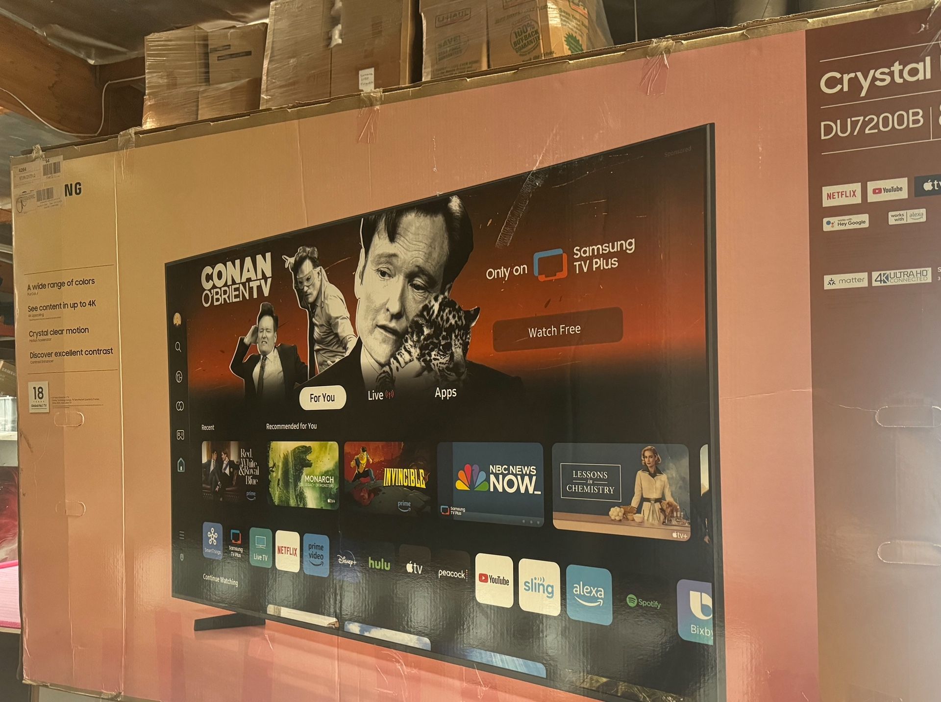 Samsung - 70” Class DU7200 Series Crystal UHD 4K Smart Tizen TV