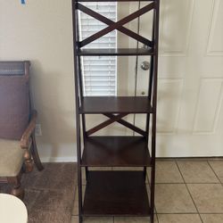 Brown 4 Tier Ladder Shelf (Used)