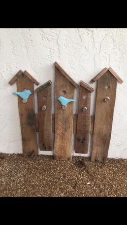 Hand crafted solid wood birdhouse decor