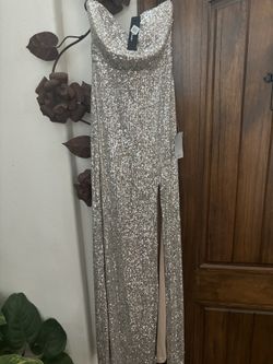 Sequin Silver Dress