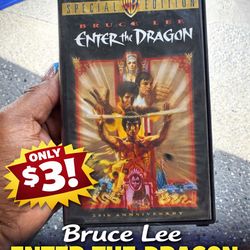 Bruce Lee “Enter the Dragon” VHS – Old School Classic – $3 Quick Sale
