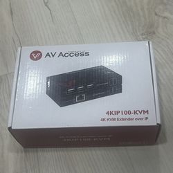 AV Access 4K HDMI USB KVM Extender Keyboard & Mouse Over Network 4KIP100-KVM