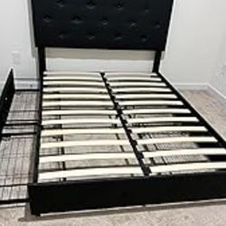 Like New Queen Storage Bed - Delivery Available 