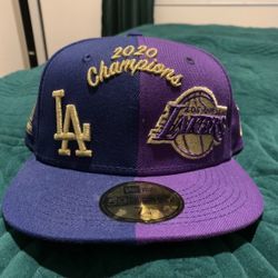 Los Angeles Lakers x Los Angeles Dodgers 2020 Championship Fitted (7 1/4)