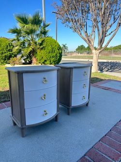COZAYH Elegant 3-Drawer Nightstand, 2 for $130