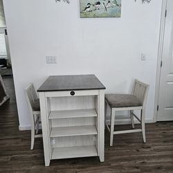 Counter Table W/ 2 Chairs