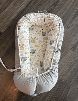 Baby Nest Pod Lounger with Animal Print