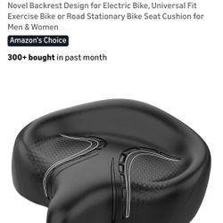 BLUEWIND OVERSIZED BLACK FAUX LEATHER BIKE SEAT