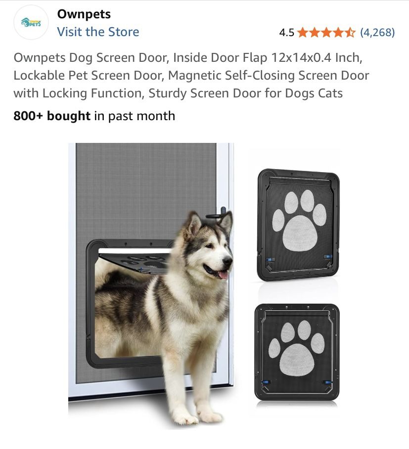 Dog Screen Door