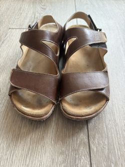 Wolky Womens Liana Sandals Brown 39 EU/8-8.5 US Adjustable Straps