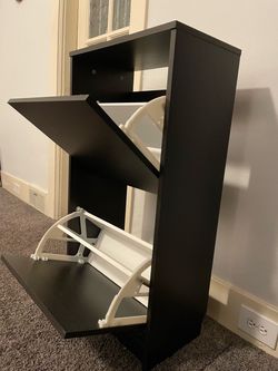 Flip-Drawer Shoe Cabinet