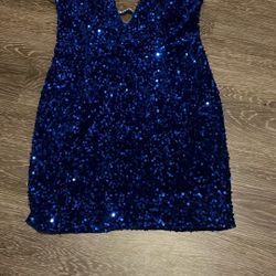 From Fashion, Nova Blue Sequence Mini Dress