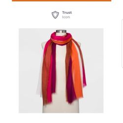 Women's striped Oblong scarf - a New Day