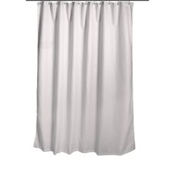 70-in W X 72-in L Gray Solid Polyester Shower Curtain 