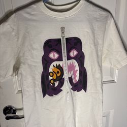 white bape tee shirt 