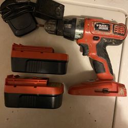 Black And Decker Impact Driver, 2 Batteries, And Charger