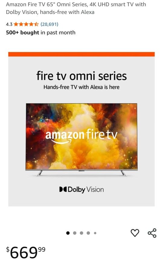 65" Fire TV Omni And TV Stand