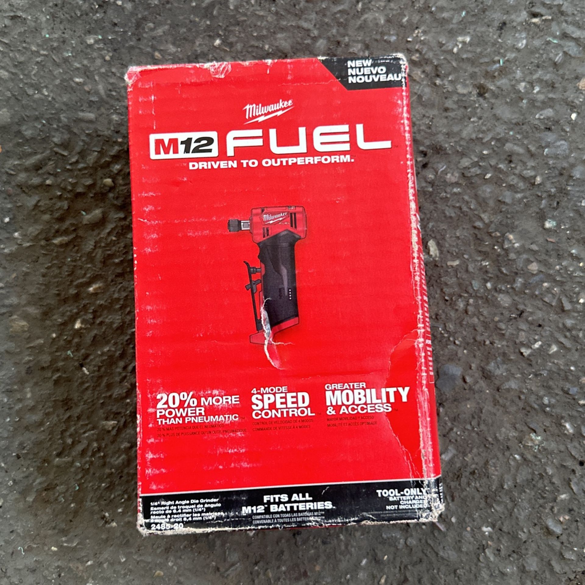 Milwaukee M12 Fuel 1/4 right Angle Die Grinder