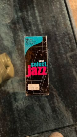Rico Select Jazz Bari Sax Reeds Strength 2 Hard Unfiled