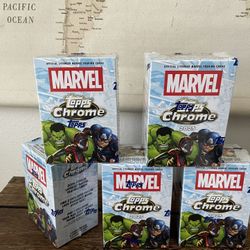 Topps Chrome Marvel Blaster Box - Factory Sealed