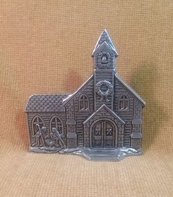 Vintage Pewter Carson Reversible Church