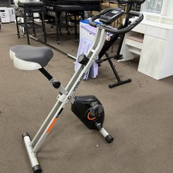 Folding Exercise Bike - Foldable Stationary Bike for Home Gym Workout,380 LBS Capacity and 16-Level Magnetic
