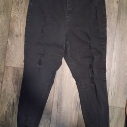 Woman Black Strech Jeans 