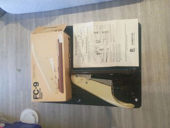 Faber Castell FC-9 Heavy Duty Stapler Vintage- Complete in Box W/ original manual
