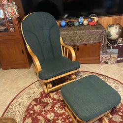 Rocking Chair And Footstool