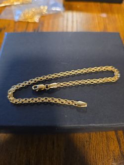 7.5" 3mm Bismark bracelet 10k