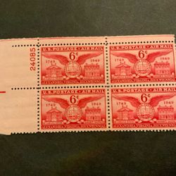 Alexandria, Virginia Bicentennial Postage Stamp Block