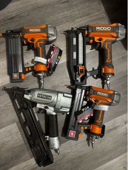 Rigid and hitachi nail guns