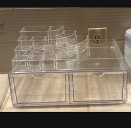 Clear Acrylic Makeup Organizer with Drawers