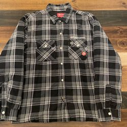 Supreme x Independent 'F*** The Rest' Quilted Snap Button Down Flannel FW17