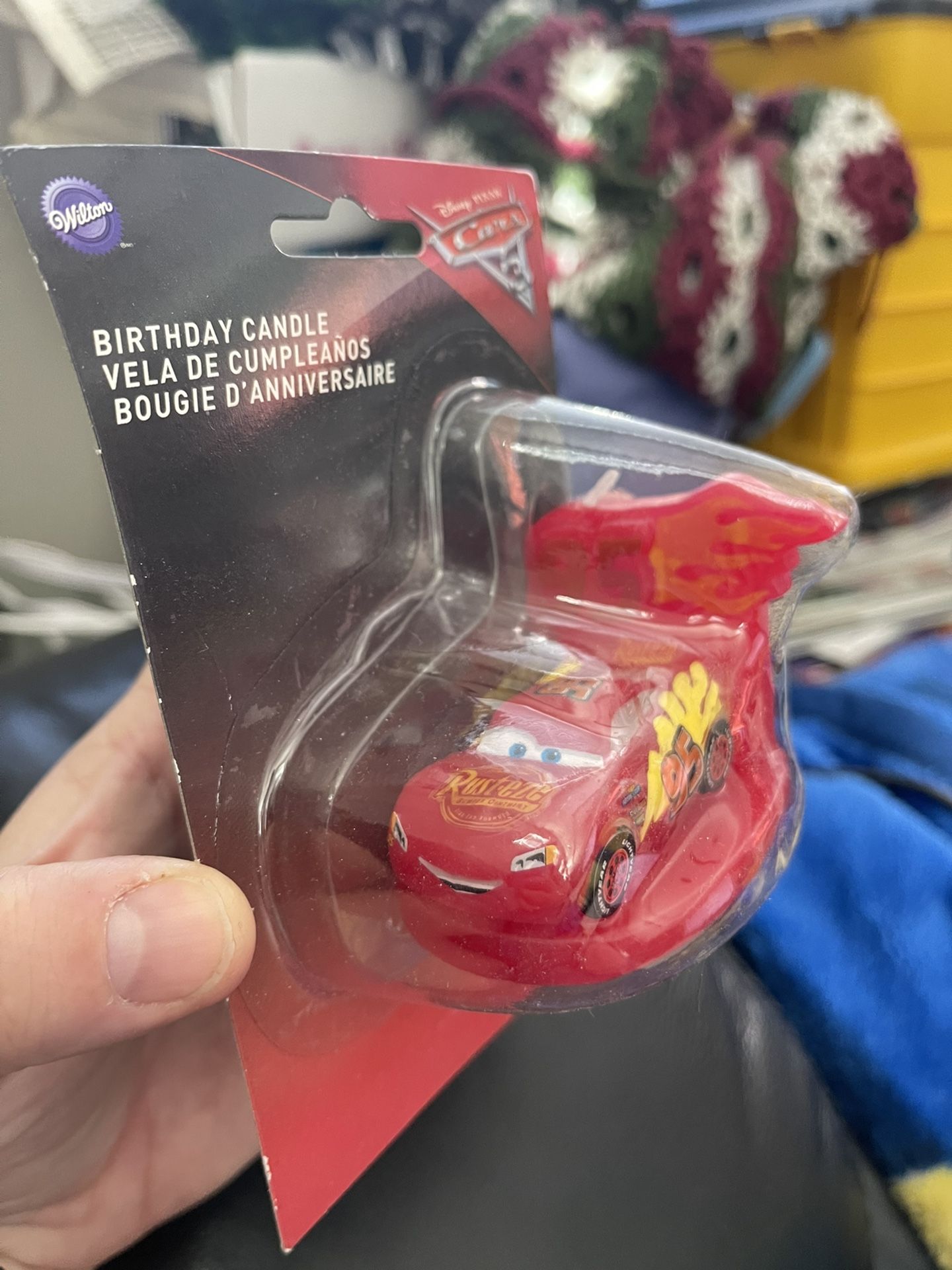 New Wilton Disney Pixar Cars Lightning McQueen Birthday Candle!