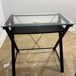 Small Glass Top Desk