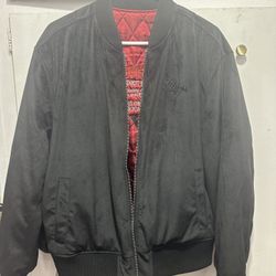 Medium Black Guess reversible bomber jacket 