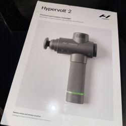 Hyperice Hypervolt 2 Grey - Featuring Quiet Glide Technology - Handheld Percussion Massage Gun | 3 Speeds, 5 Interchangeable Heads | Helps Relieve Sor