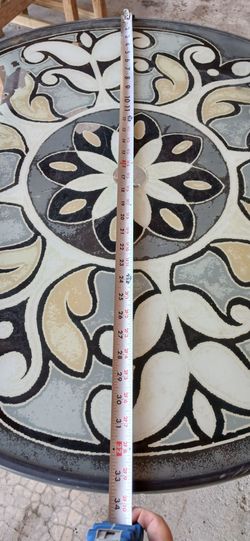 Round Decorative Mosaic Table Top