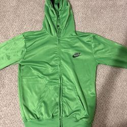 Men’s Large Bright Green Nike Tracksuit Pants And Jacket Slightly Worn 