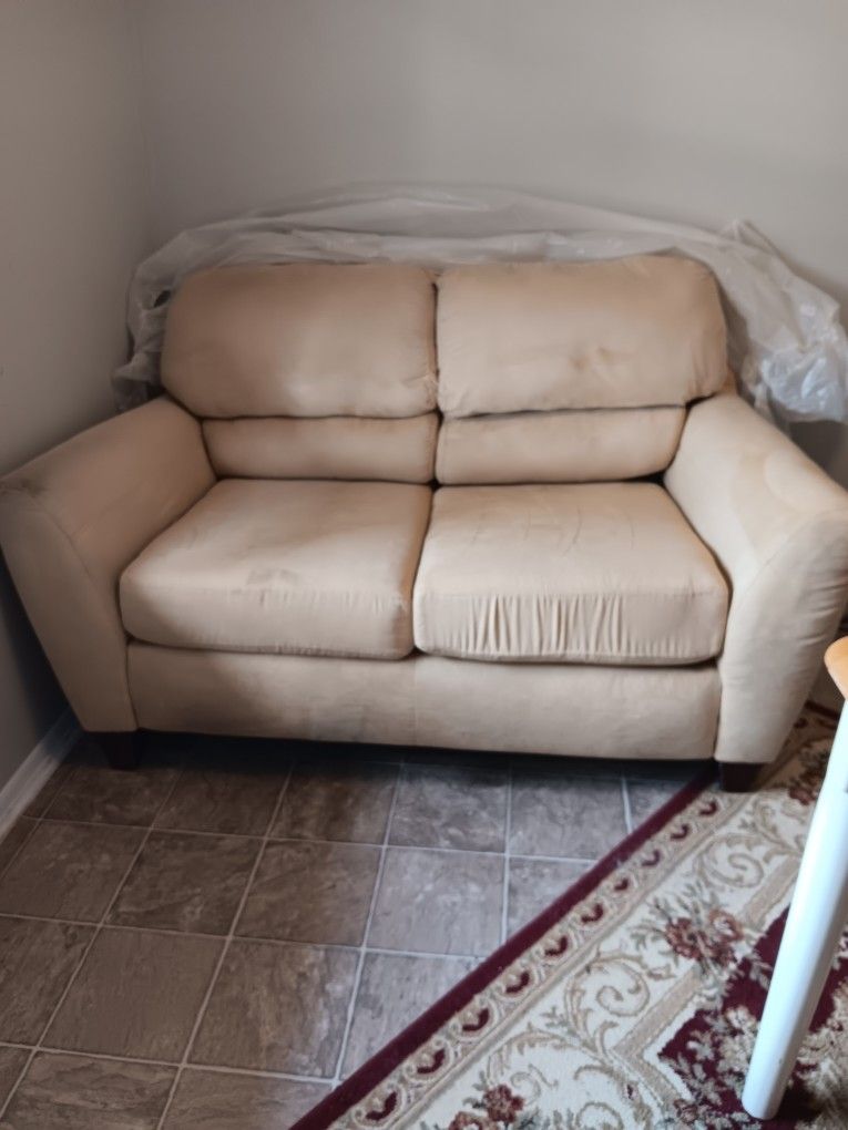Biege Loveseat