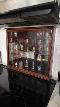 Shot glass display case
