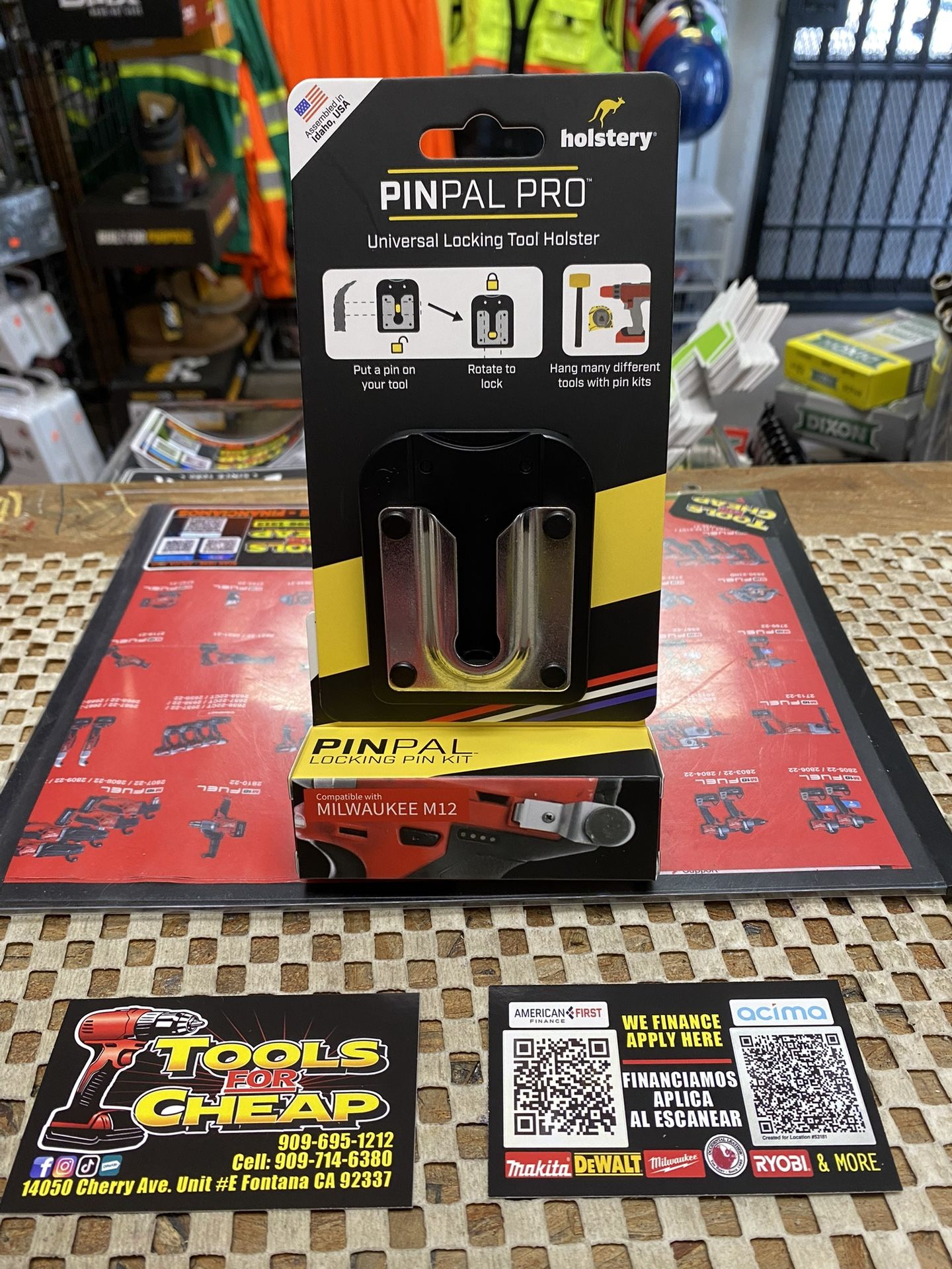 HOLSTERY PINPAL PRO UNIVERSAL LOCKING TOOL HOLSTER COMPATIBLE W/ MILWAUKEE M12