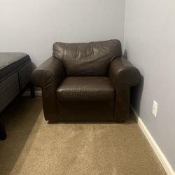 Brown Leather Chair 