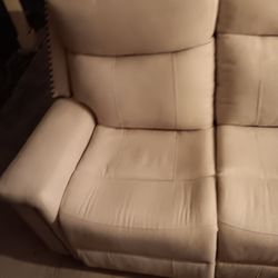 BEIGE  3  SEATER SOFA RECLINER  (2 IN Stock)