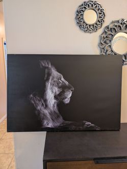 Lion wall canvas, 36" x 24"