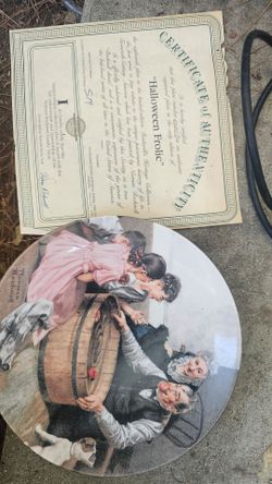 50  Norman Rockwell plates original boxes