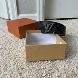 Grey And Black Louis Vuitton Belt