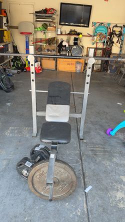 Bench Press W/ 7ft 30lb Barbell