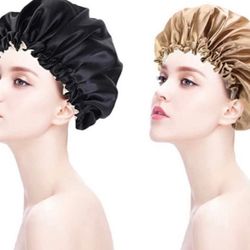 2 Pack Satin Bonnet Hair Cap